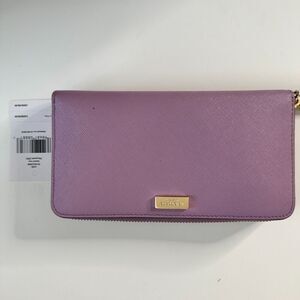 Kate Spade Lavender Wallet with Gold Accent